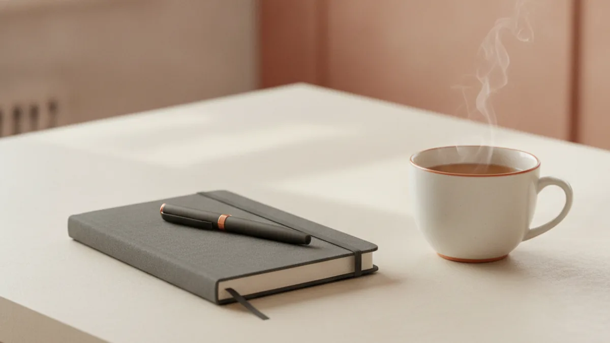 A doctor's desk with a notepad and pen, illustrating the rules on medicinal cannabis advertising in Australia